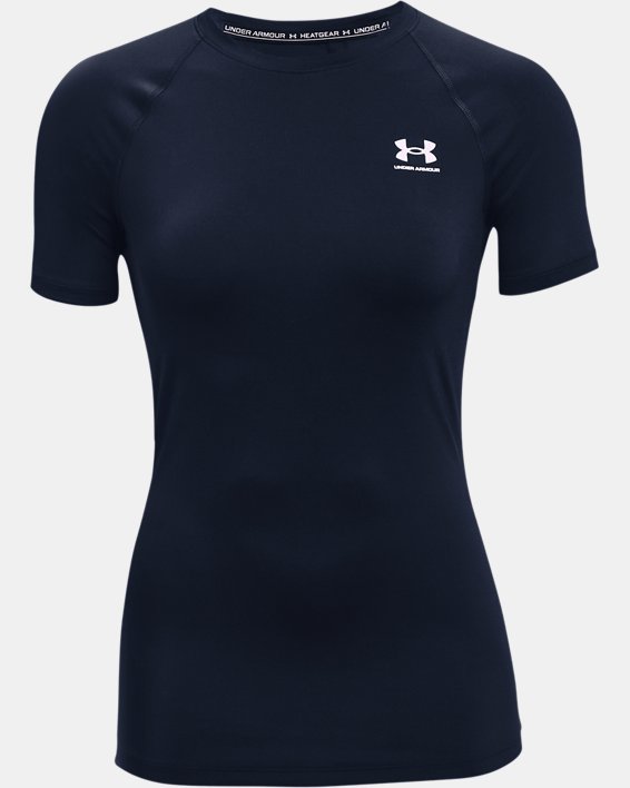 Tee-shirt à manches courtes HeatGear® Compression pour femme, Blue, pdpMainDesktop image number 4